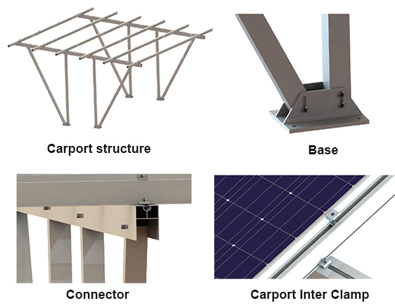 Waterproof solar Carport Structures Waterproof solar Carport Structures