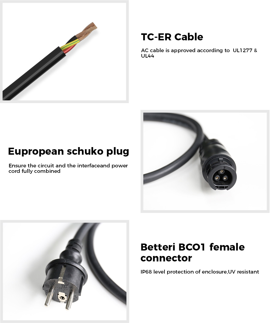 Conjunto de cabo AC UL1277 TC-ER Conjunto de cabo AC UL1277 TC-ER