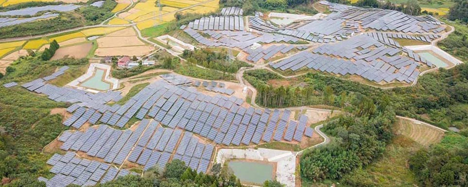  60MW  SUIMEI projeto de sistema de energia solar no japão 2020 